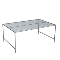 Galvanised Mesh Bench - Single Layer