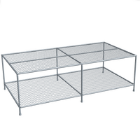 Galvanised Mesh Bench - Double Layer