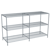 Galvanised Mesh Bench - Triple Layer